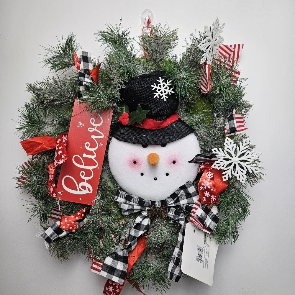 Christmas wreath door decor Noel